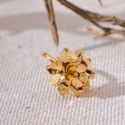 Flowers Adjustable Ring