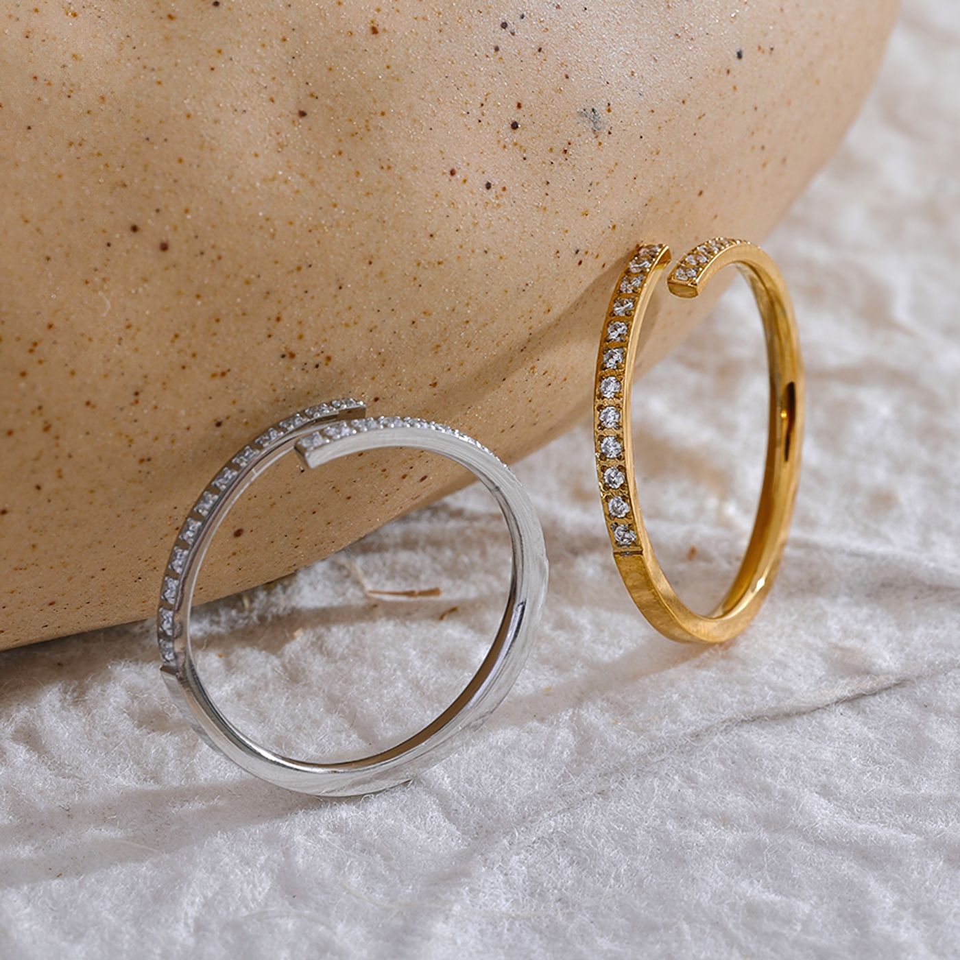 Adjustable Zirconia  Ring