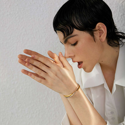Bracelet manchette double Florence