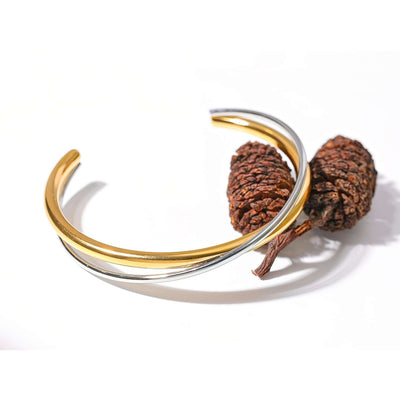 Bracelet manchette double Florence