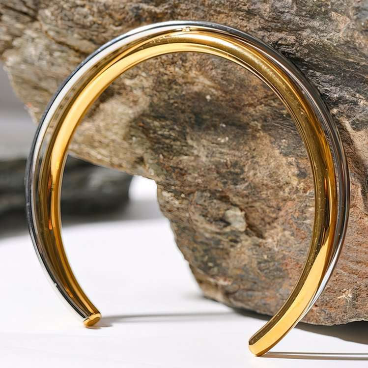 Bracelet manchette double Florence