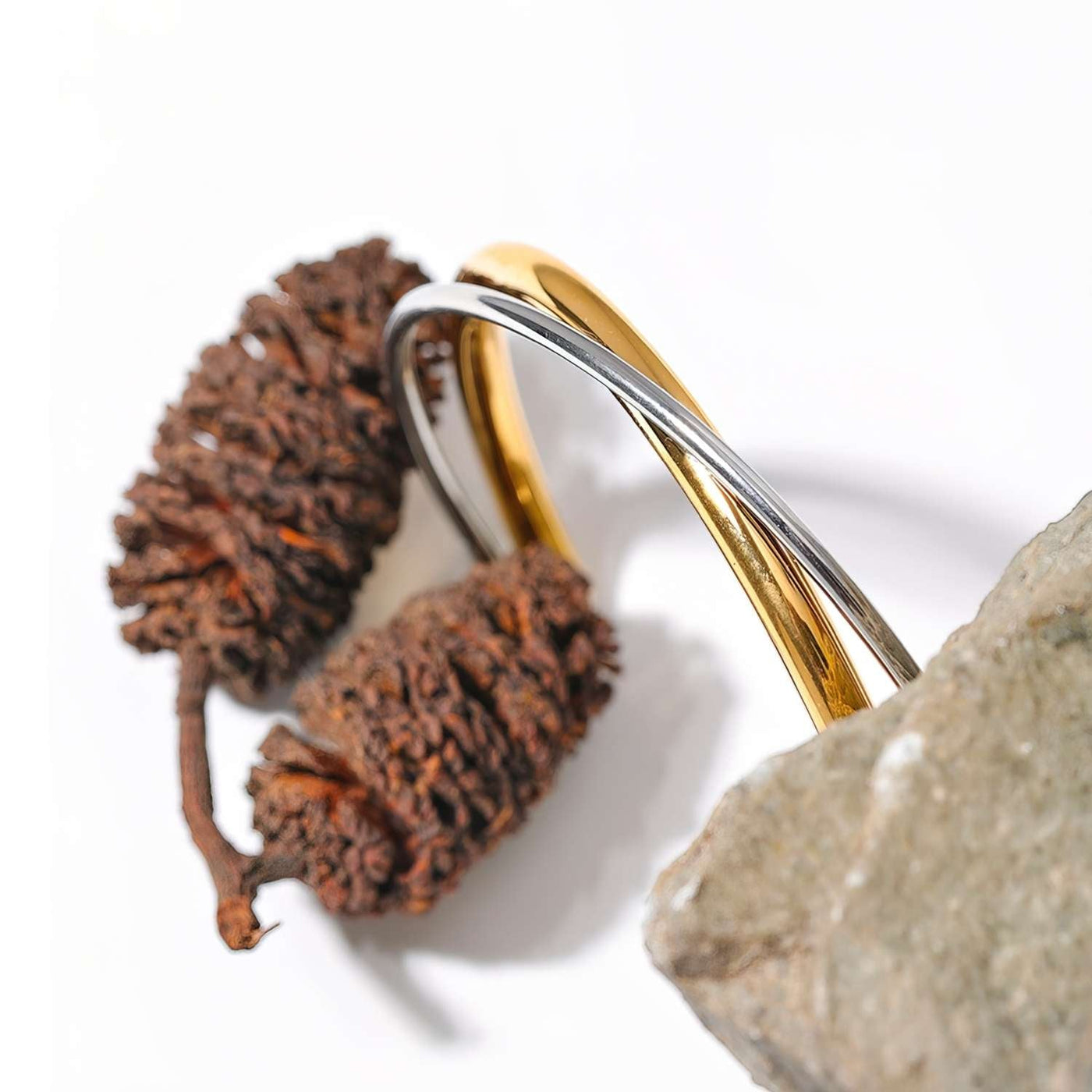 Bracelet manchette double Florence