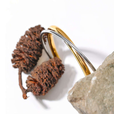 Bracelet manchette double Florence