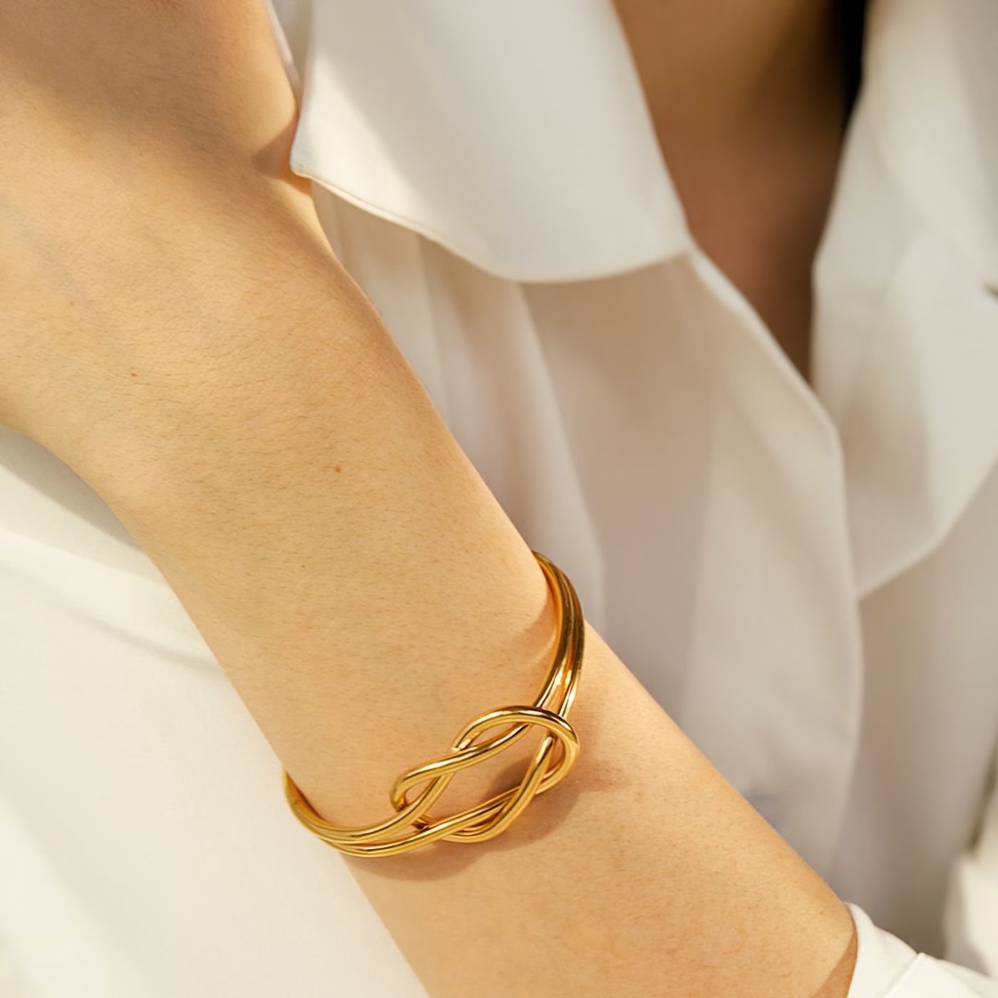 Double Knot Cuff Bracelet