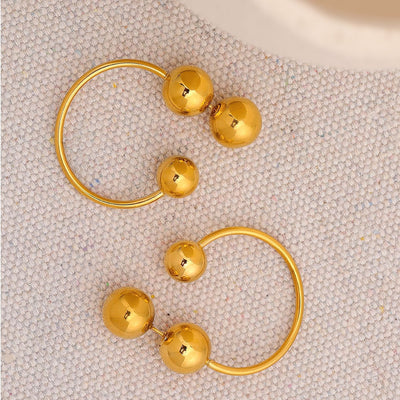 Beaded Hoop Earrings