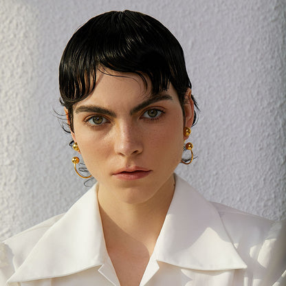 Beaded Hoop Earrings