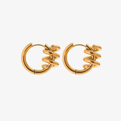 Spiral Hoop Earrings