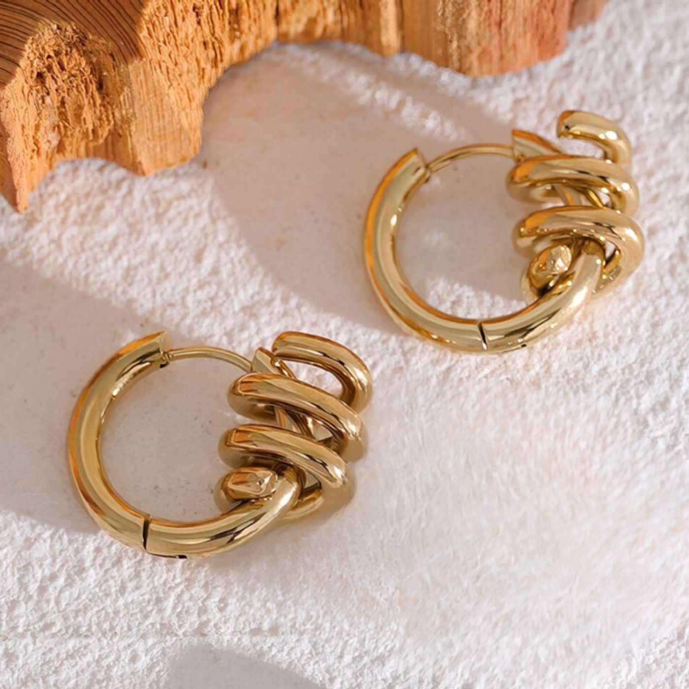 Spiral Hoop Earrings