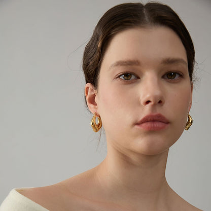 Geometric Hoop Earrings
