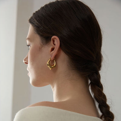 Geometric Hoop Earrings