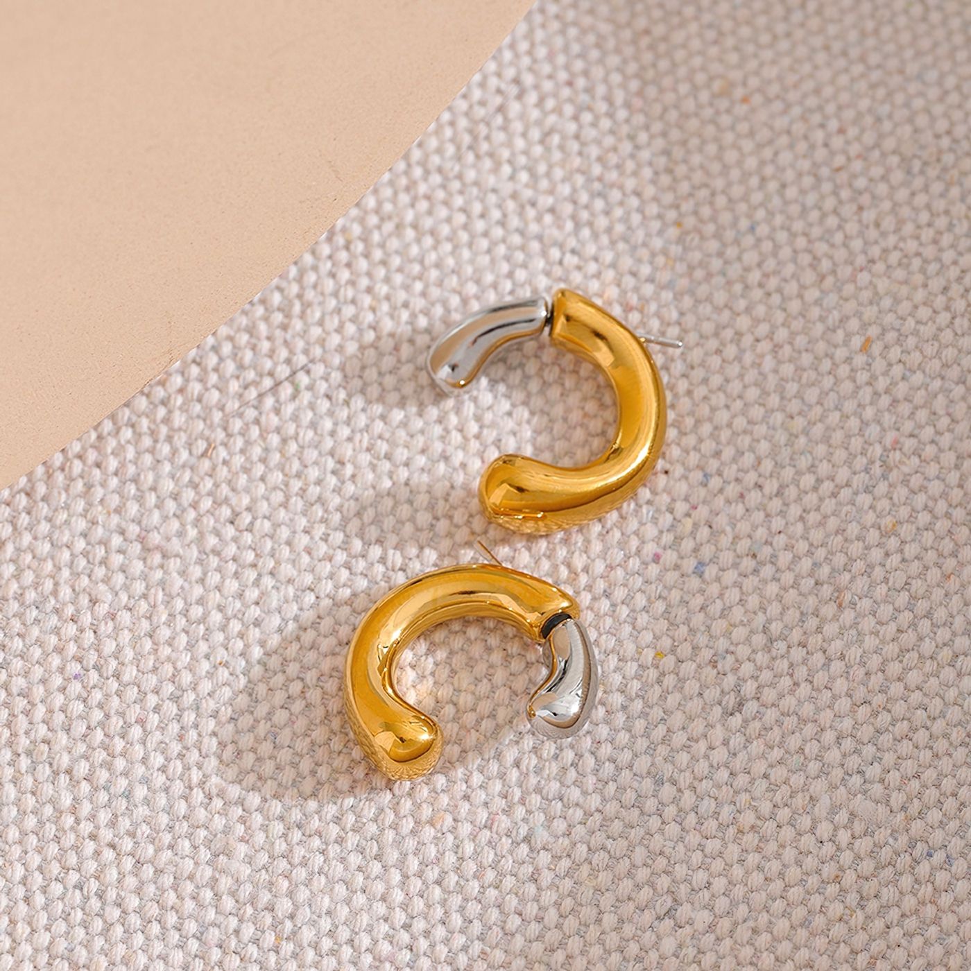 Organic Mix Hoop Earrings