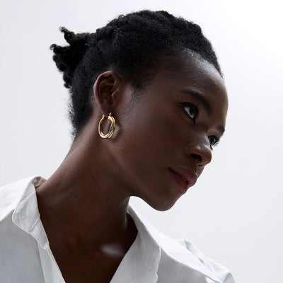 Katie Organic Hoop Earrings