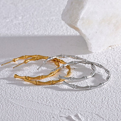 Irregular Organic Hoop Earrings