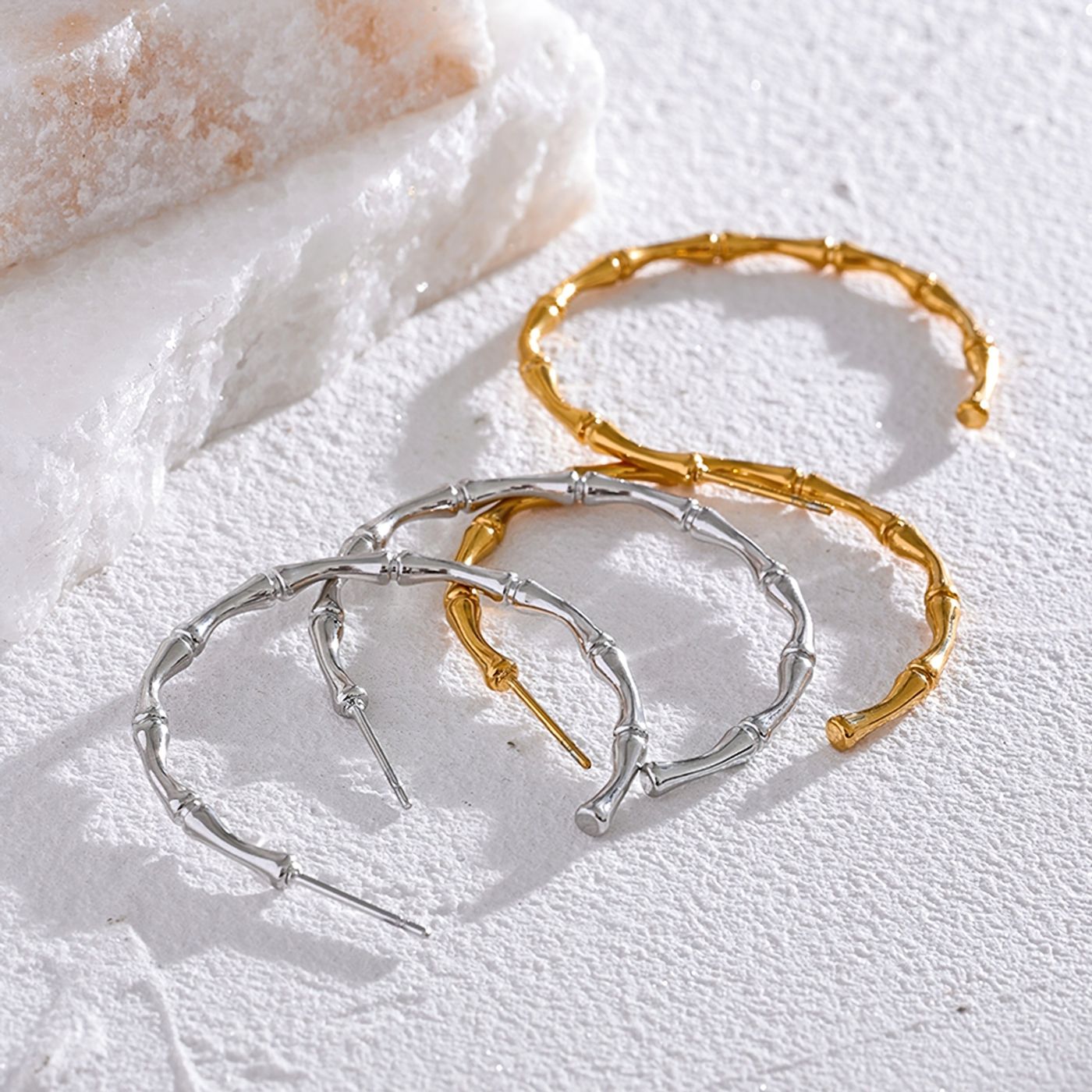 Irregular Organic Hoop Earrings