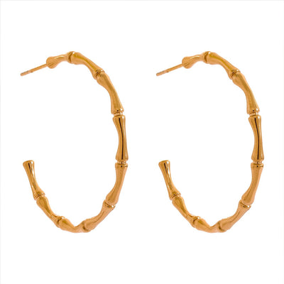 Irregular Organic Hoop Earrings