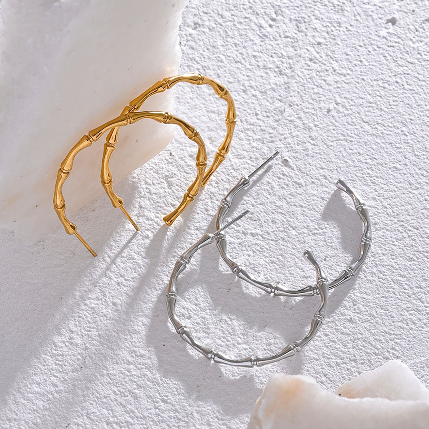 Irregular Organic Hoop Earrings