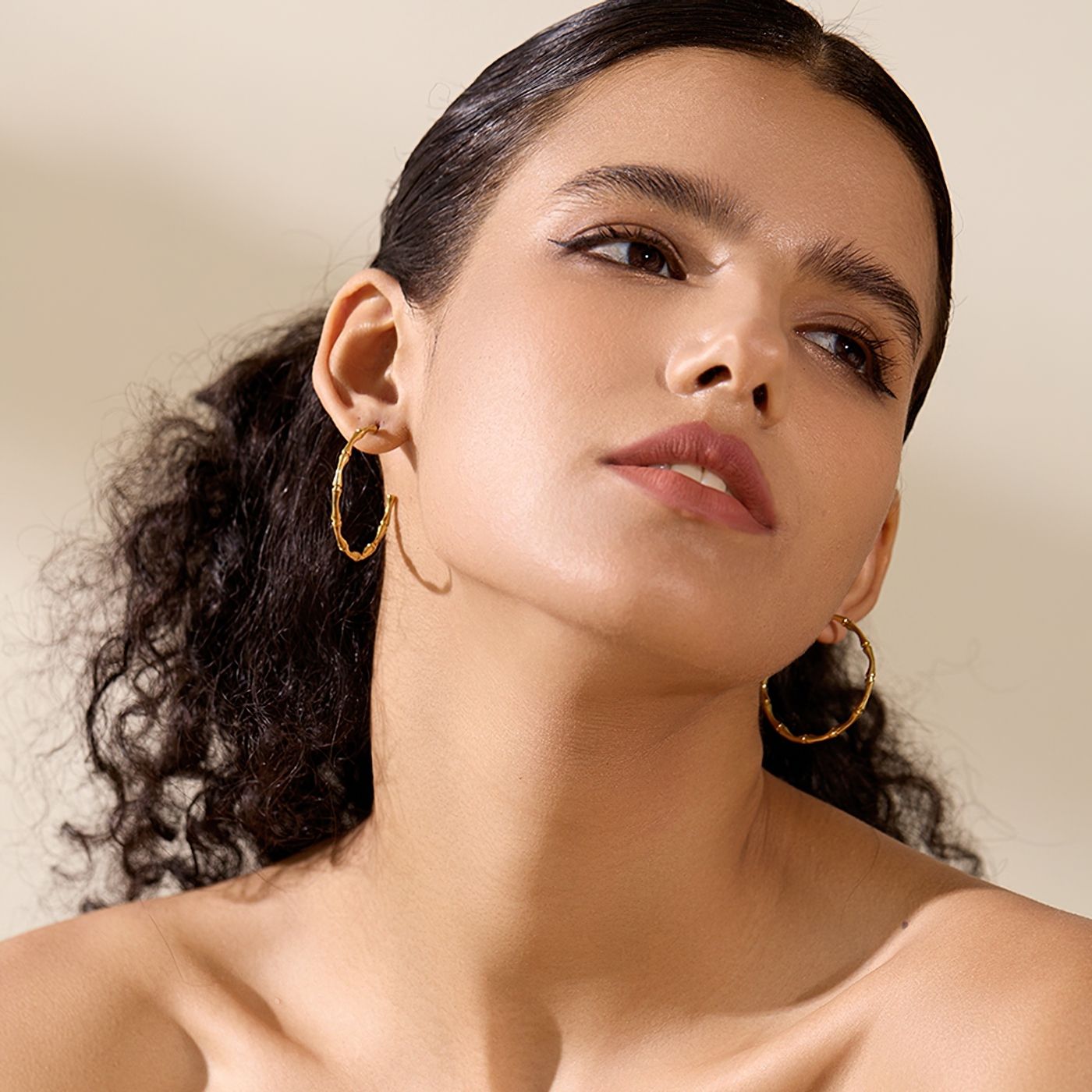 Irregular Organic Hoop Earrings