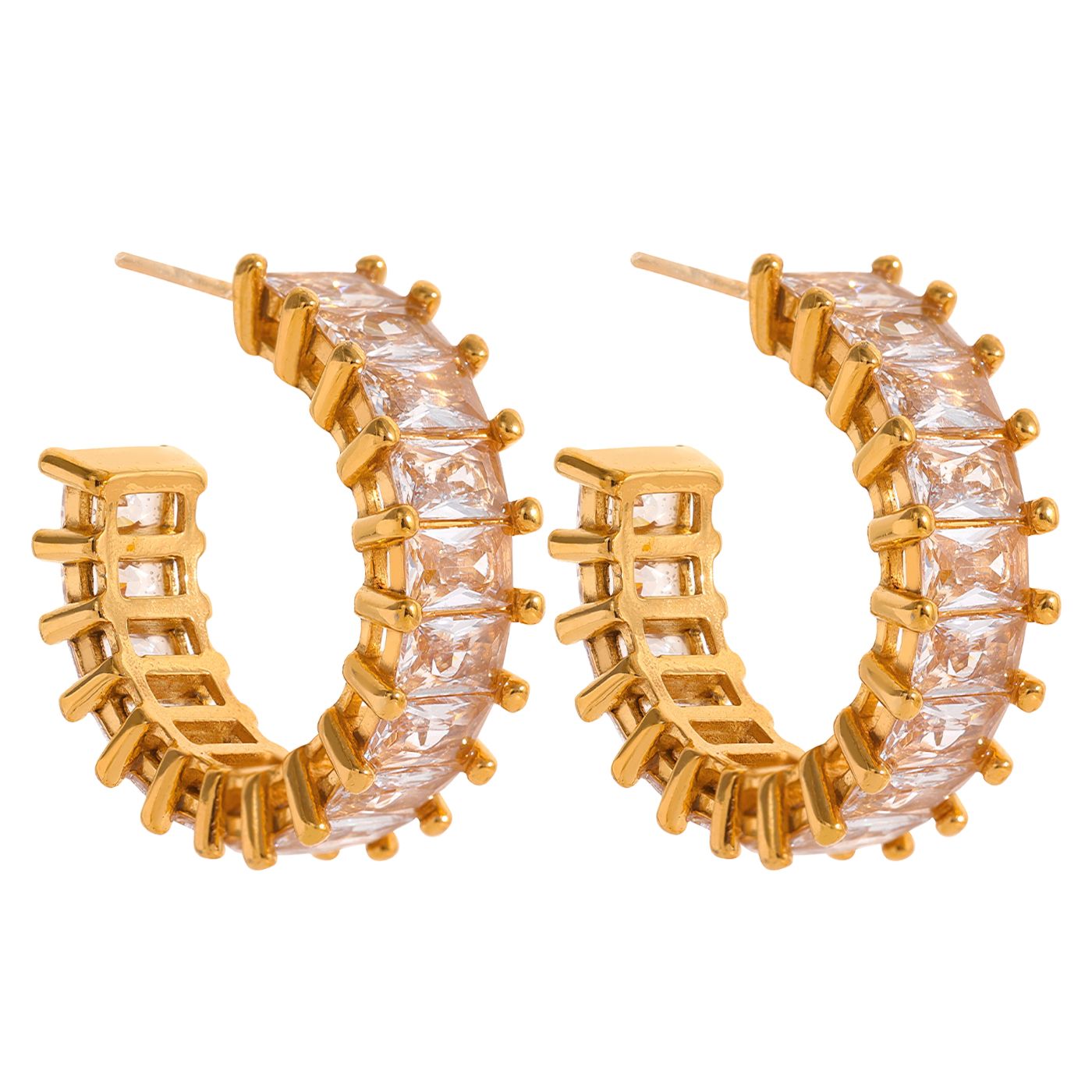 Earring Hoop Zirconia