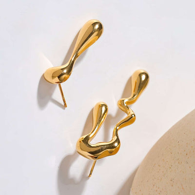 Asymmetric Organic Earrings