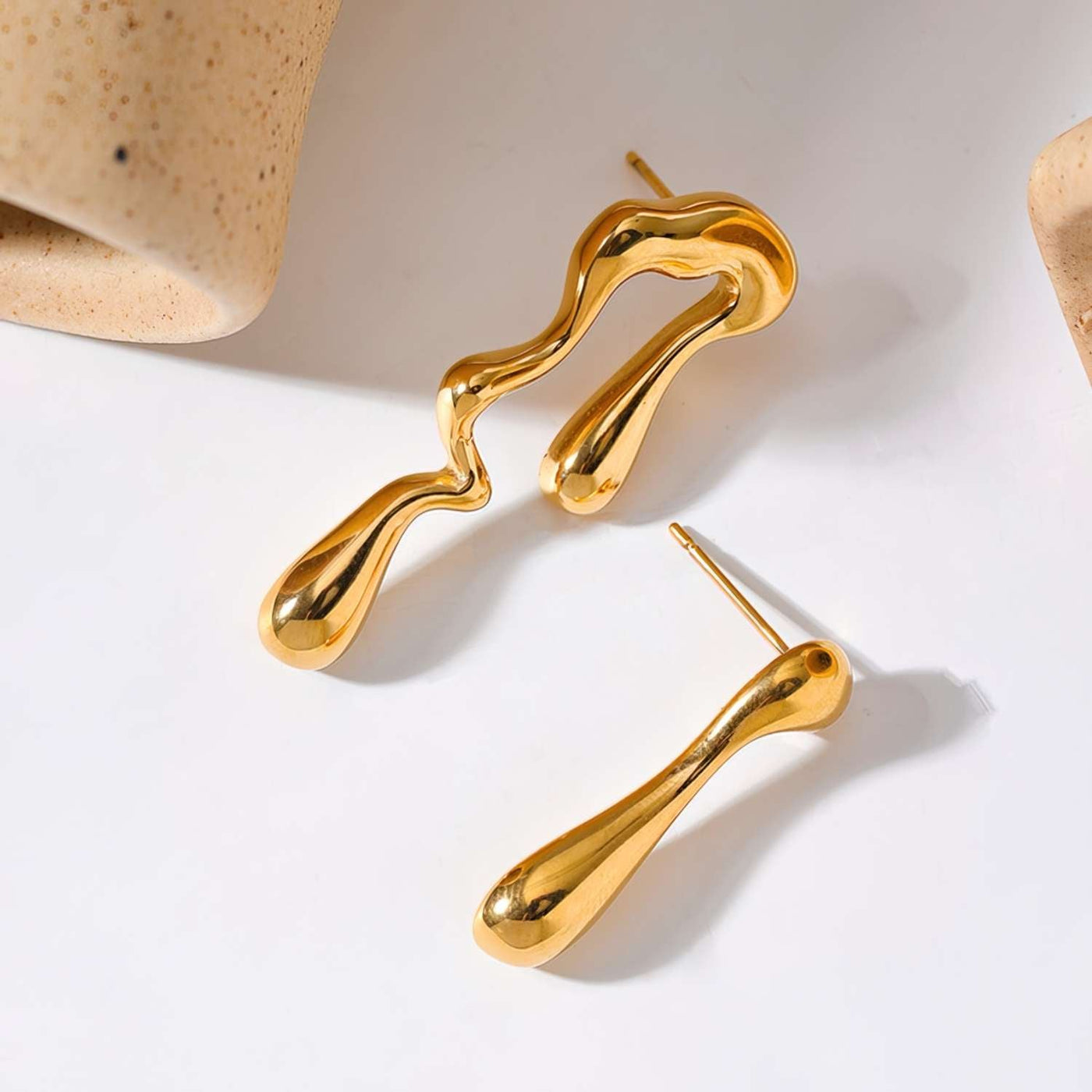 Asymmetric Organic Earrings