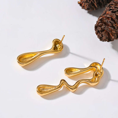 Asymmetric Organic Earrings