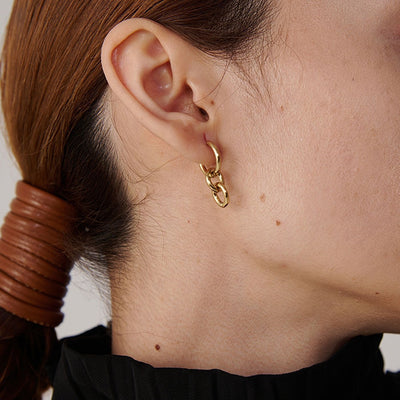 Short Link Earrings