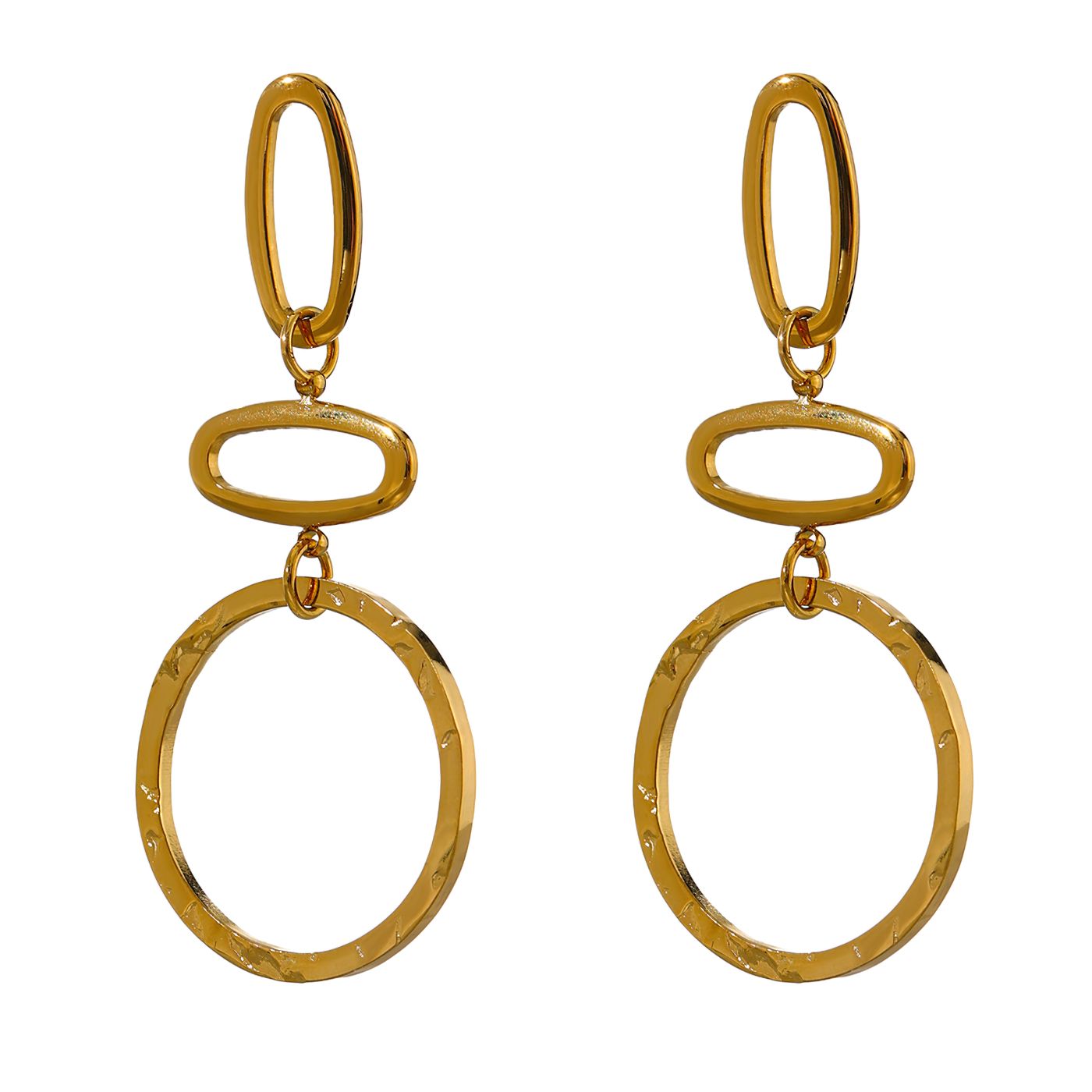 Wide Link Earrings