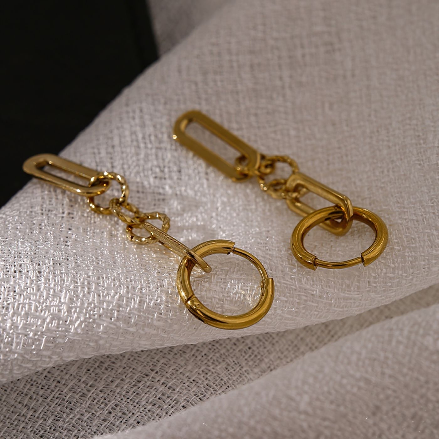 Long Link Earrings