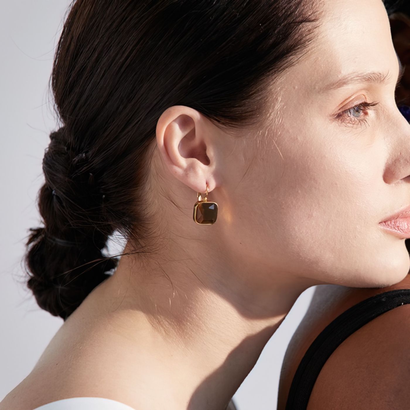 Square Opal Earrings