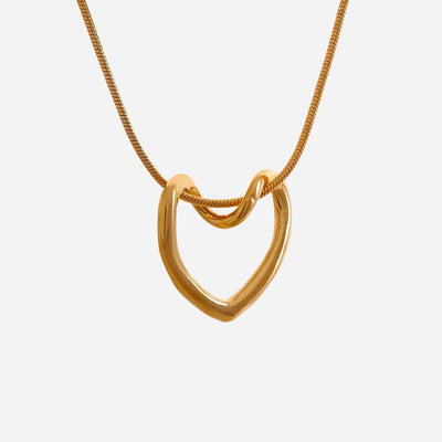 Hollow Heart Necklace