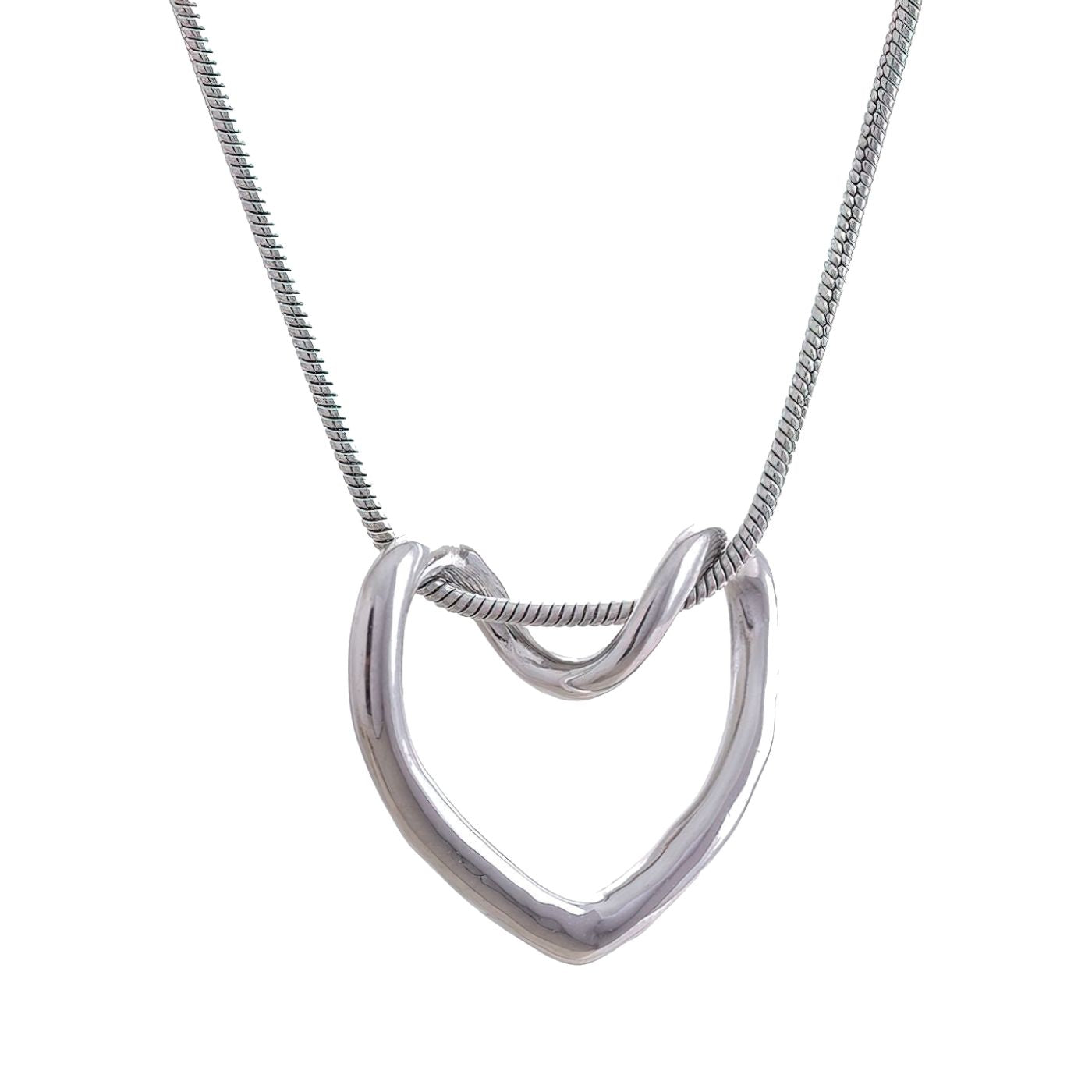 Hollow Heart Necklace