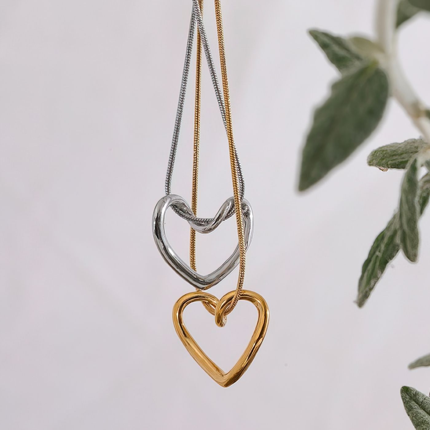 Hollow Heart Necklace