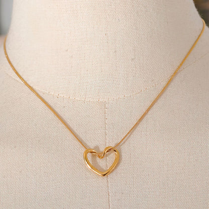 Hollow Heart Necklace