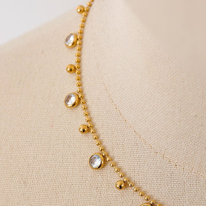 Delicate Necklace with Zirconia