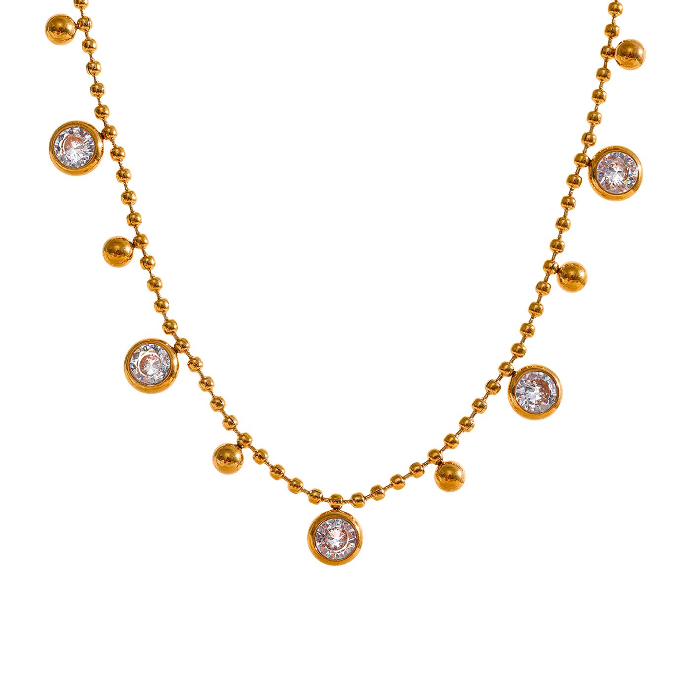 Delicate Necklace with Zirconia