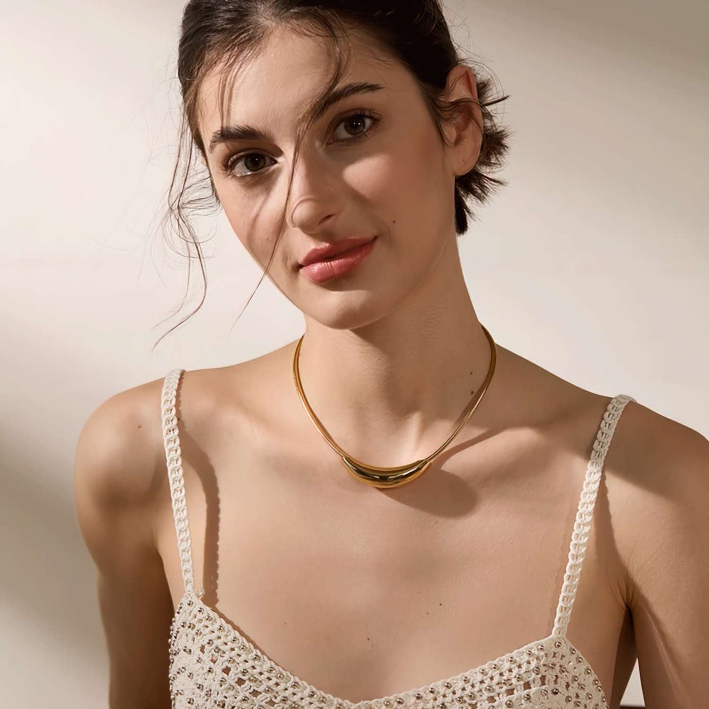 Asymmetric Organic Necklace