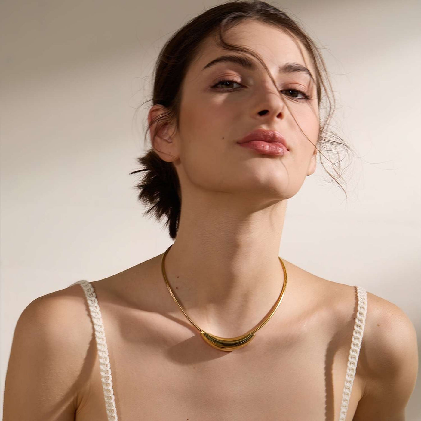 Asymmetric Organic Necklace