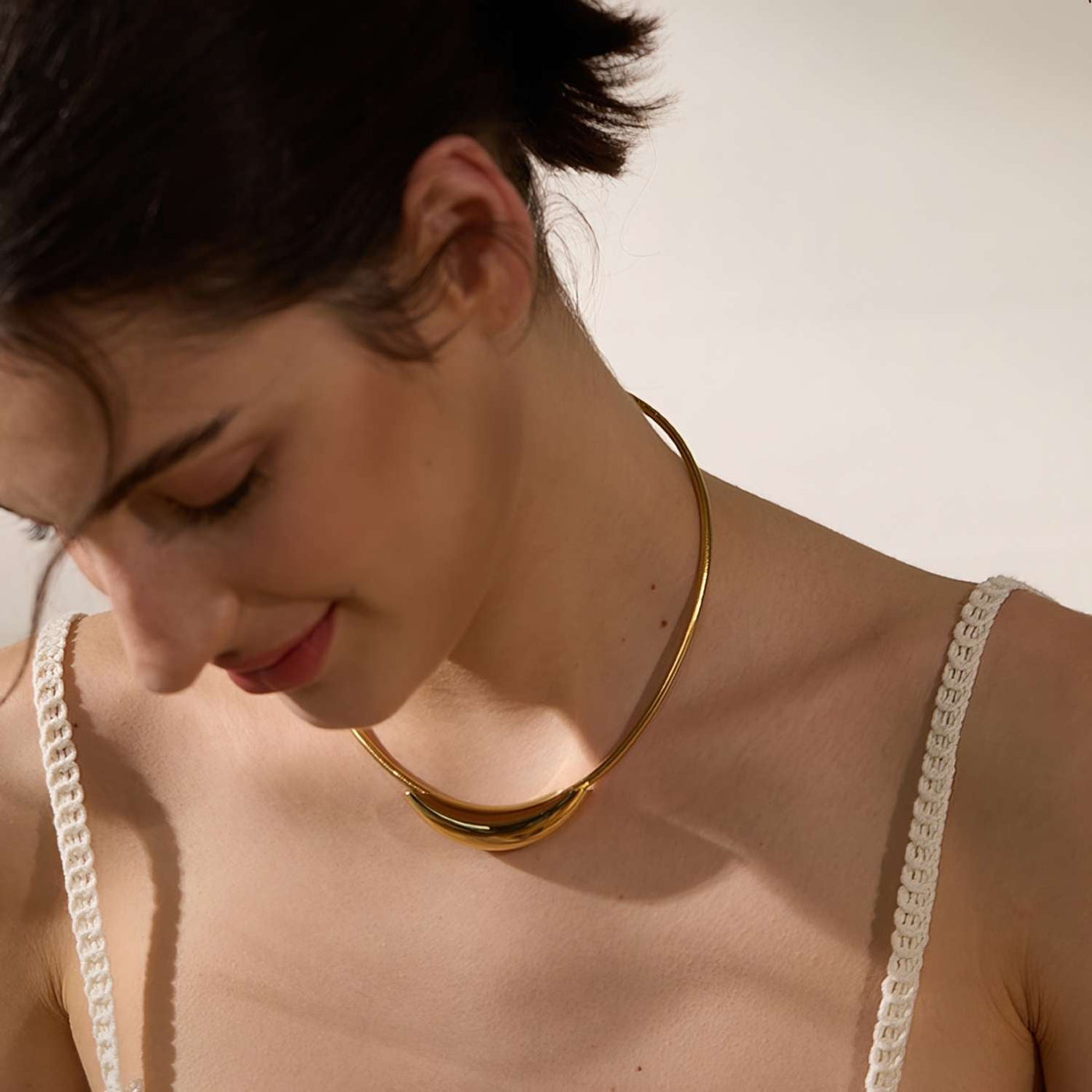 Asymmetric Organic Necklace