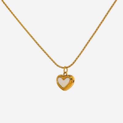 Heart Pearl Pendant Necklace