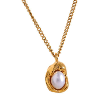 Baroque Pearl Pendant Necklace
