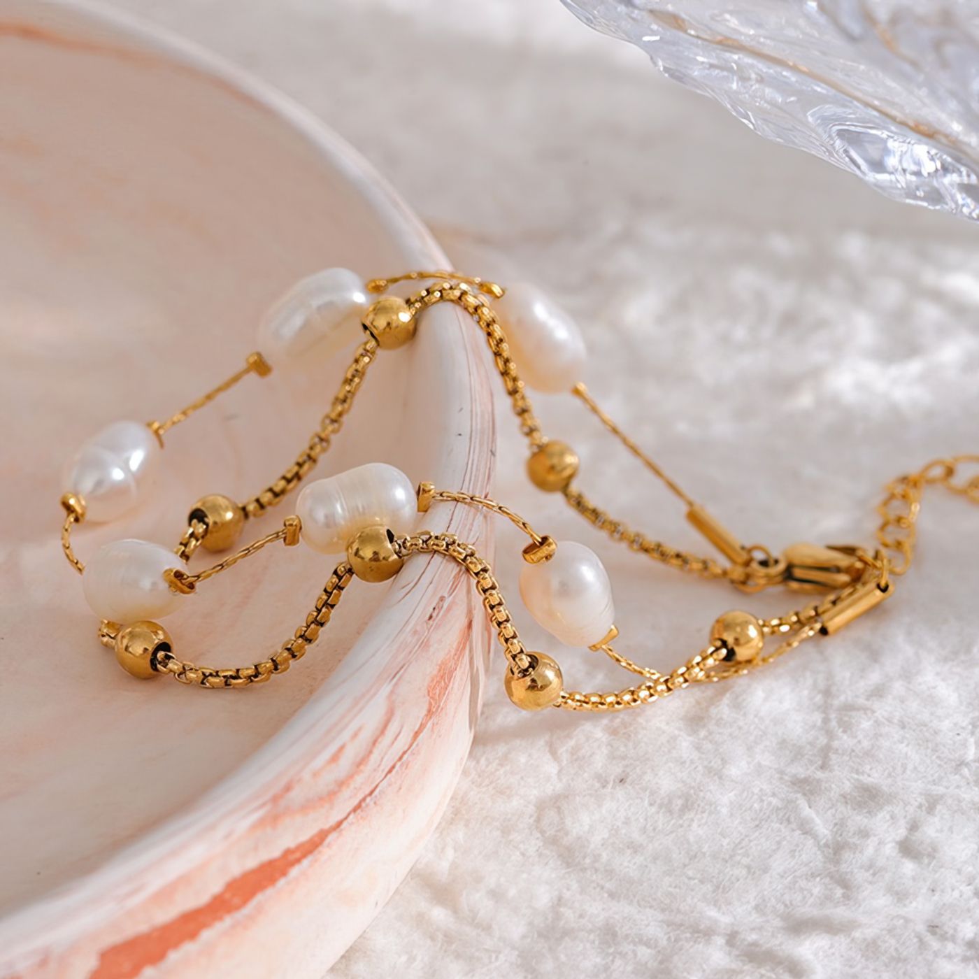 Double Pearl Bracelet