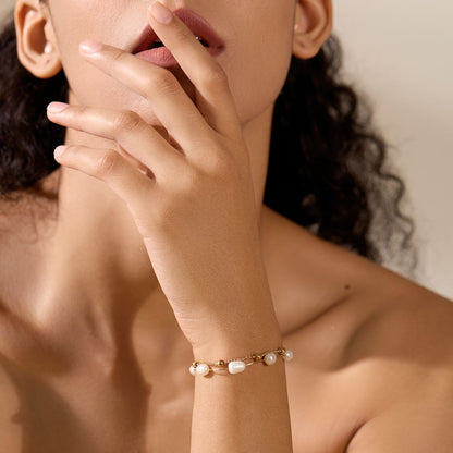 Double Pearl Bracelet