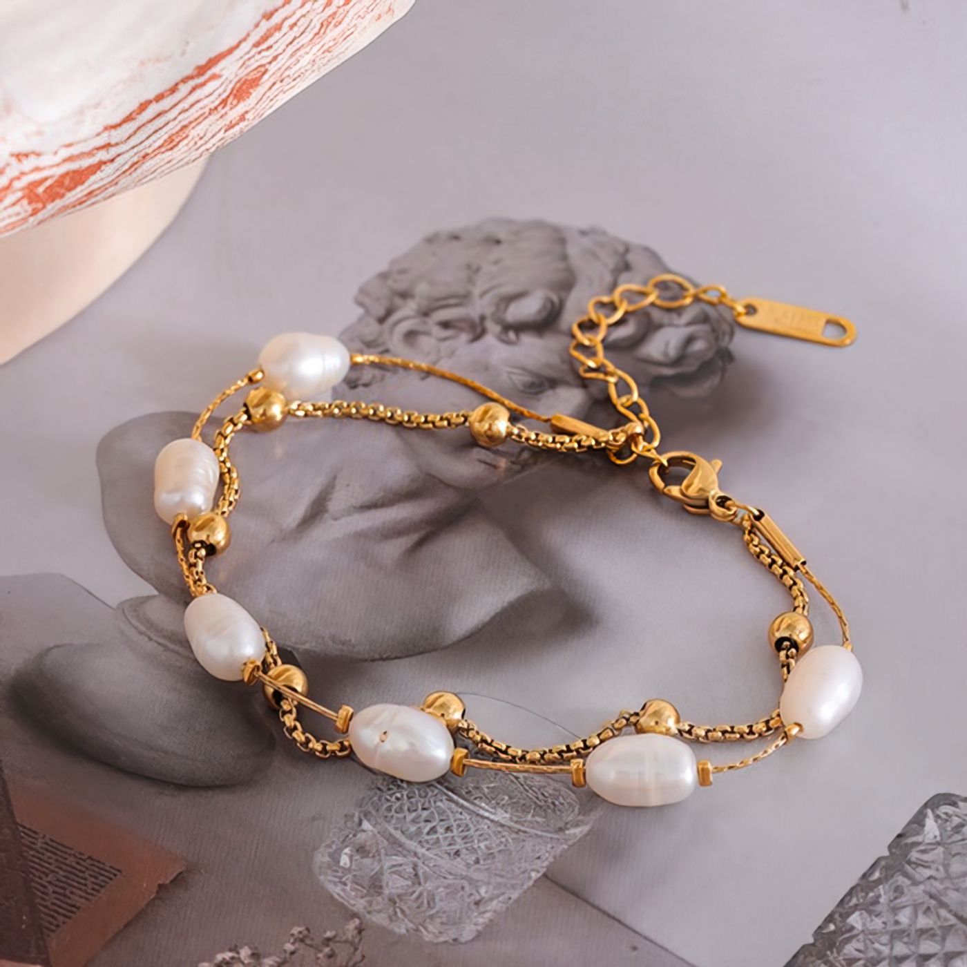 Bracelet double perle