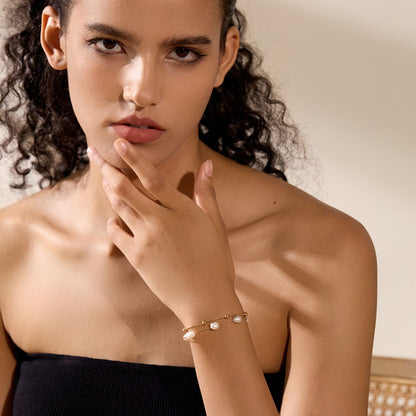 Double Pearl Bracelet