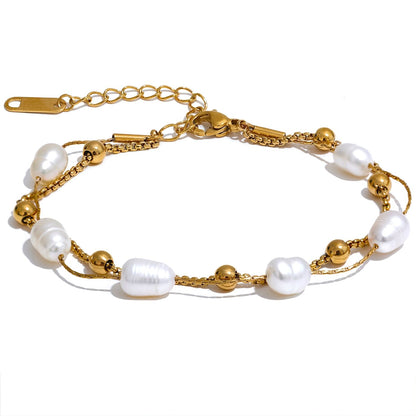 Double Pearl Bracelet