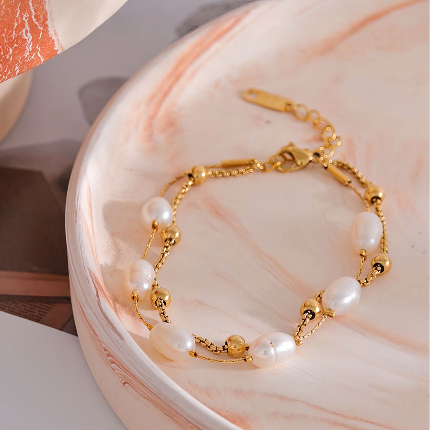 Double Pearl Bracelet