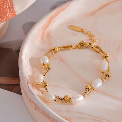Double Pearl Bracelet