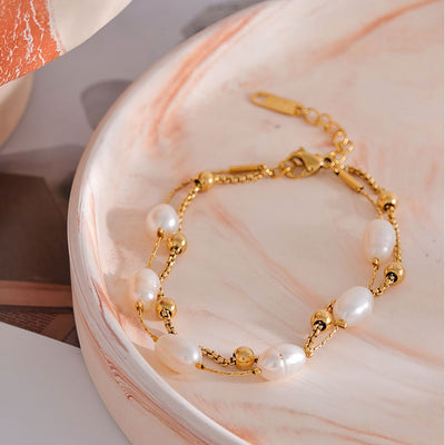 Bracelet double perle