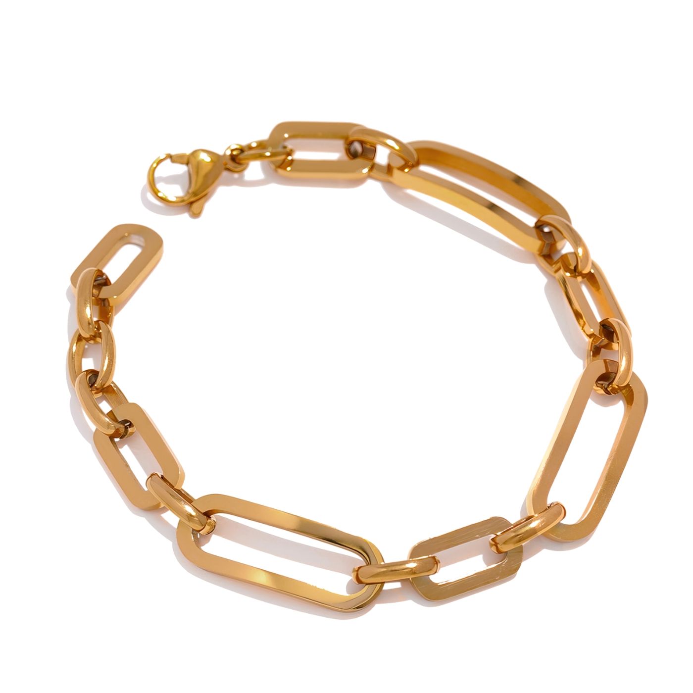 Bracelet with Large Asymmetrical Links