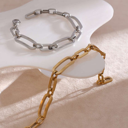 Bracelet with Large Asymmetrical Links